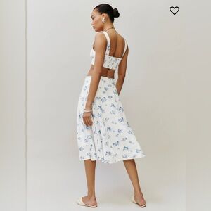 Reformation Santana Linen Two Piece - skirt and top